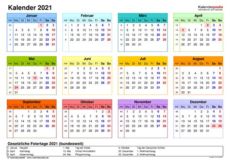 Kalender 2021 online